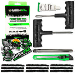 Rhino USA 14-Piece Compact Tire Repair Plug Kit RNO-PLUG-PACK