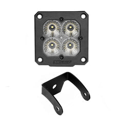 XKGLOW XK Glow Flush Mount XKchrome 20w LED Cube Light w/ RGB Accent Light Kit w/ Cntrlr - Flood Beam 2pc XK065002-FL-KIT