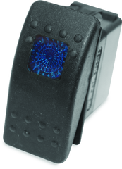 DragonFire Racing Lighted Switch On/Off Rocker Switch Blue Lite 520981