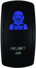 DragonFire Racing Lighted Switch Hel Air On/Off Blue 522616