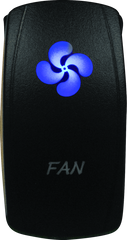 DragonFire Racing Lighted Switch Fan On/Off Blue 521381