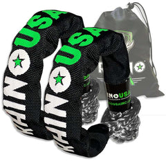 Rhino USA Synthetic Soft Shackle (2Pk 3/8InX22In) (Gray) SFTSHACK38-GRY-2