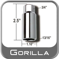 Gorilla Adapter Socket3/4" - 13/16" Long Bulk (34-1316L)
