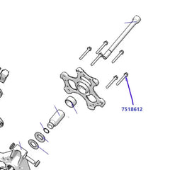 RPM RZR XPT, Turbo S, RS1 & XPEDITION, Primary Clutch Cover Bolt OEM #7518612 M6X1X35mm
