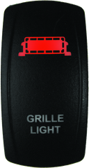 DragonFire Racing Lighted Switch Grill Light On/Off Red 522619