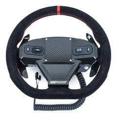 EVP.MOde Multifunction Steering Wheel with Carbon Fiber Paddles and Quick-Release Hub Adapter Kit for Can-Am Maverick R