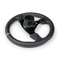 DRT 330mm Round Steering Wheel - Suede