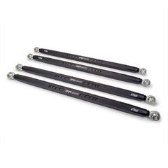 DRT Straight Hex Bar Radius Rod Set, Black - Polaris Pro/Turbo R Platform