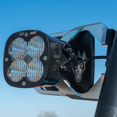 Chupacabra Cuero Race Mirror / Baja Designs XL80 Light Combo