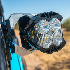 Chupacabra Cuero Race Mirror / Baja Designs LP4 Light Combo