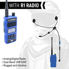 Rugged ENDURO Moto Kit - Includes Helmet Kit and Compact Harness Cable - without Radio