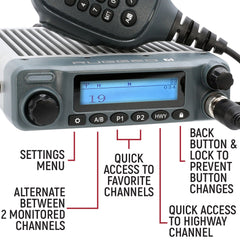 Rugged Radio Kit Plus - Rugged G1 GMRS Mobile Radio with External Speaker