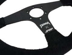 PRP Terra Crew Death Grip Flat Steering Wheel, Suede TERRAG245