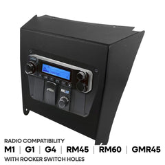 Rugged Kawasaki KRX Multi-Mount Kit for Rugged Mobile Radios and Intercom - Rugged M1/G1/G4/RM45/RM60/GMR45