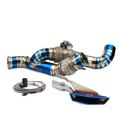 RPM Can-Am Maverick R TITANIUM 3" E-Valve Mid Pipe / Electronic Dump Valve