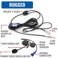 RUGGED Wired Driver Only Communication Kit without Radio