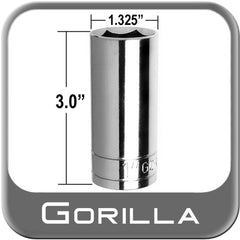 Gorilla Thin Wall Socket 13/16" Hex Bulk (1316SKT)