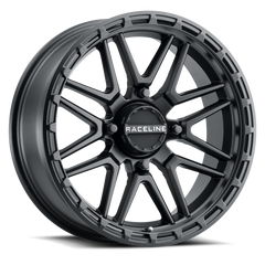 Raceline A11B Krank-Xl 18x7in / 4x156 BP / 0mm Offset / 132.5mm Bore - Satin Black Wheel A11B-87056-00