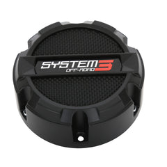 SYSTEM 3 ST3 CENTER CAP 4/137 & 4/156 SNAP-IN MATTE BLACK