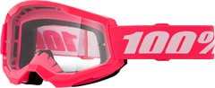 100-PERCENT STRATA 2 JUNIOR GOGGLE PINK CLEAR LENS