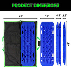 Rhino USA Recovery Traction Boards - Blue (Pair) RG-TB42X13-BLU