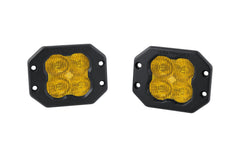 Diode Dynamics SS3 Pro ABL Yellow SAE Fog Flush (pair) DD6940P