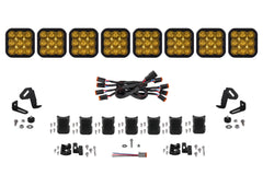 Diode Dynamics SS5 Pro Universal CrossLink 8-Pod Lightbar Yellow Driving DD7261