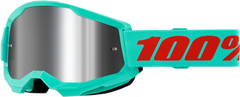 100-PERCENT STRATA 2 GOGGLE MAUPITI MIRROR SILVER LENS