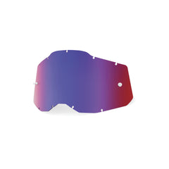 100-PERCENT RC2/AC2/ST2 SHEET MIRROR RED/BLUE LENS