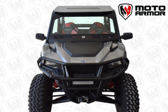 Moto Armor Vented Full Glass Windshield for Polaris General Black