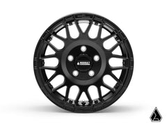 SUPERATV Intimidator Tires 34x10x15 on 15" Satin Black Hellfire Wheels 4/136 Pattern