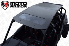 Moto Armor Aluminum Roof (With Sunroof) RZR Turbo S 4 Seat Black