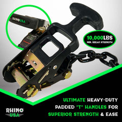 Rhino USA Lasso Straps; Basket Straps - Green LASSO-STRAPS-GRN