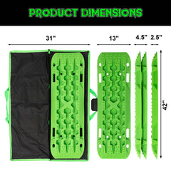 Rhino USA Recovery Traction Boards - Green (Pair) TRACBOARDS-GRN