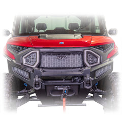 DRT Polaris Ranger XD 1500 2024+ Front Grill Kit (3pc), Black