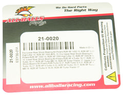 All Balls Racing 2021 Polaris RZR Turbo S Upper Rear Shock Bearing Kit 21-0020