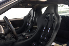 Simpson Racing Club Series Seat 16" Large - Black Vinyl/Cloth - FIA 8855-1999