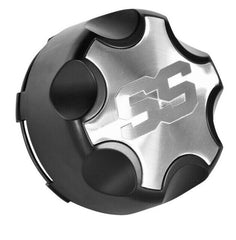 ITP SS Center Cap - 4x137 - Black & Machined C137SS