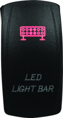 DragonFire Racing Lighted Switch LED Light Bar On/Off Red 521384