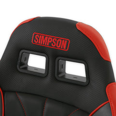 Simpson Racing Vortex II Off-Road Suspension Seat Black / Red