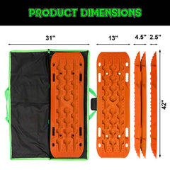 Rhino USA Recovery Traction Boards - Orange (Pair) RG-TB42X13-ORG