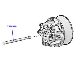 RPM Polaris Pro R, Pro XP, Turbo R, Pro S P90 TITANIUM Primary Clutch Bolt # 7520950 M14X1.5X180