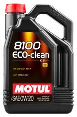 Motul 8100 ECO-CLEAN 0W20 4X5L Engine Oil 108862