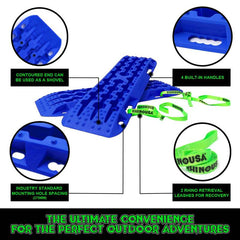 Rhino USA Recovery Traction Boards - Blue (Pair) RG-TB42X13-BLU