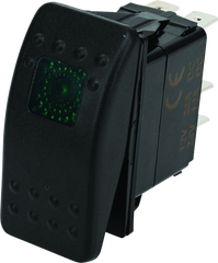 DragonFire Racing Lighted Switch On/Off Rocker Switch Green Lite 520983
