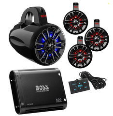 BOSS Audio UTV Marine Stereo Package UNI4RGB