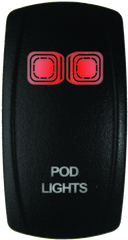 DragonFire Racing Lighted Switch On/Off Red 522615