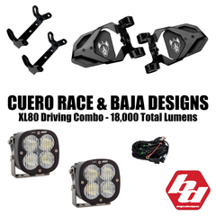Chupacabra Cuero Race Mirror / Baja Designs XL80 Light Combo