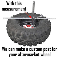 Factory UTV Polaris RZR Turbo R / Pro S Dual Clamp Spare Tire Mount