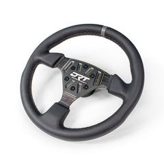 DRT 330mm Round Steering Wheel - Leather